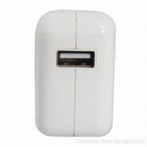 Power Adapter for iPad 2G/iPhone, with 10W and 5V, 1A Output Voltage, Available in White